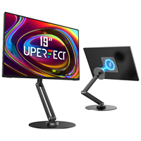 UPERFECT Adjustable Magnetic Stand Holder for 10-19 Inch Portable Monitor Tablet Aluminum Foldable Arm Swivel Desk Stand Mount