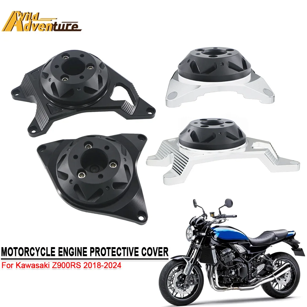 

Z900RS Motorcycles Engine Cover Protective Case For Kawasaki Z900RS Z900 RS 2018-2022 2023 2024 Crash Pad Protector Accessories