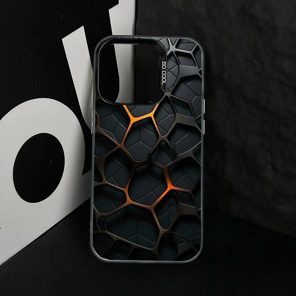

Geometric pattern case for iPhone17 16 15 14 13 12 11 Pro/ Max/Plus shock-proof rear cover anti-fingerprint