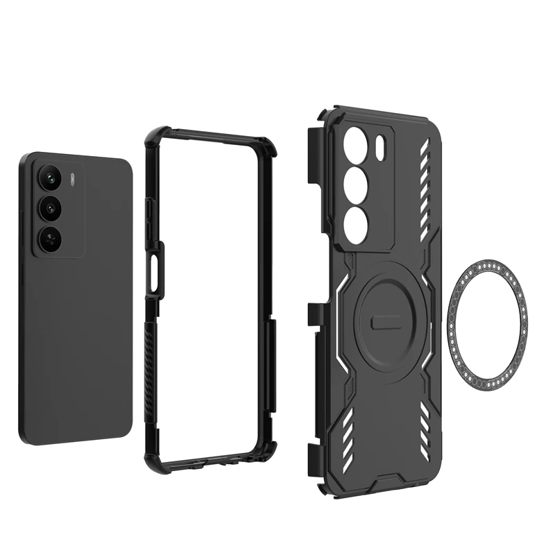 Shockproof Armor Case For Realme C71 Magnetic Adsorption Wireless