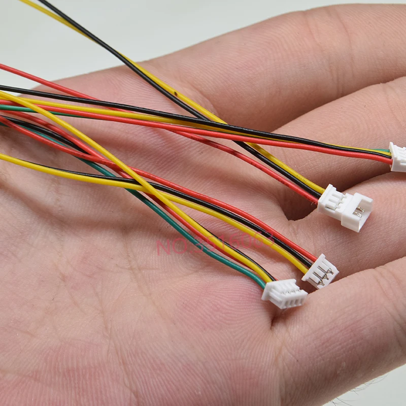 10 conjunto 100mm mini micro jst 1.25 2/3/4/5/6 pinos macho fêmea conector com fio 1.25mm 2pin/3pin/4pin/5pin cabo 2p/3p/4p/5p