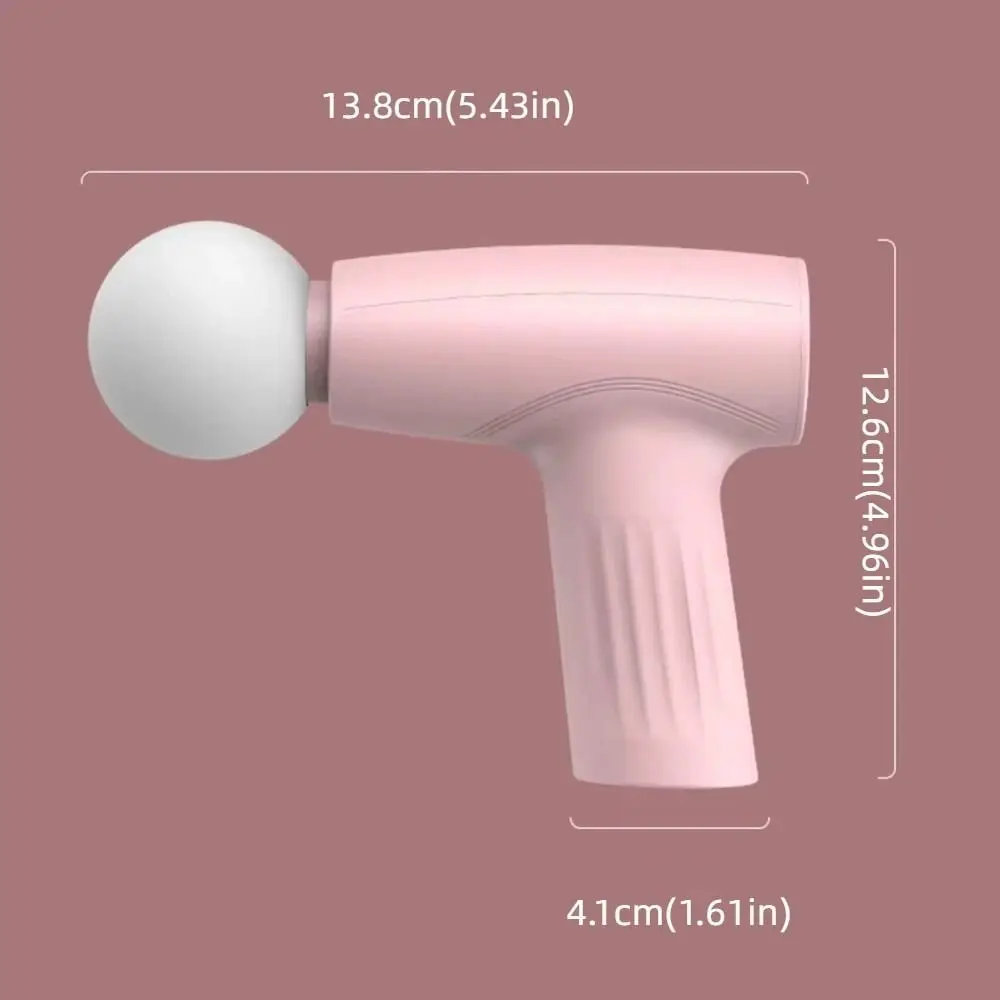 Mini masajeador de Fascia ajustable, cabezal de masaje suave, resistente al desgaste, dispositivo de masaje de tejido profundo, portátil, fácil de operar