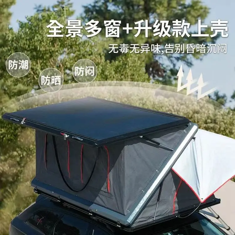New Z-shaped roof tent outdoor travel cold and rain proof folding four-door automatic self-driving tour car tent