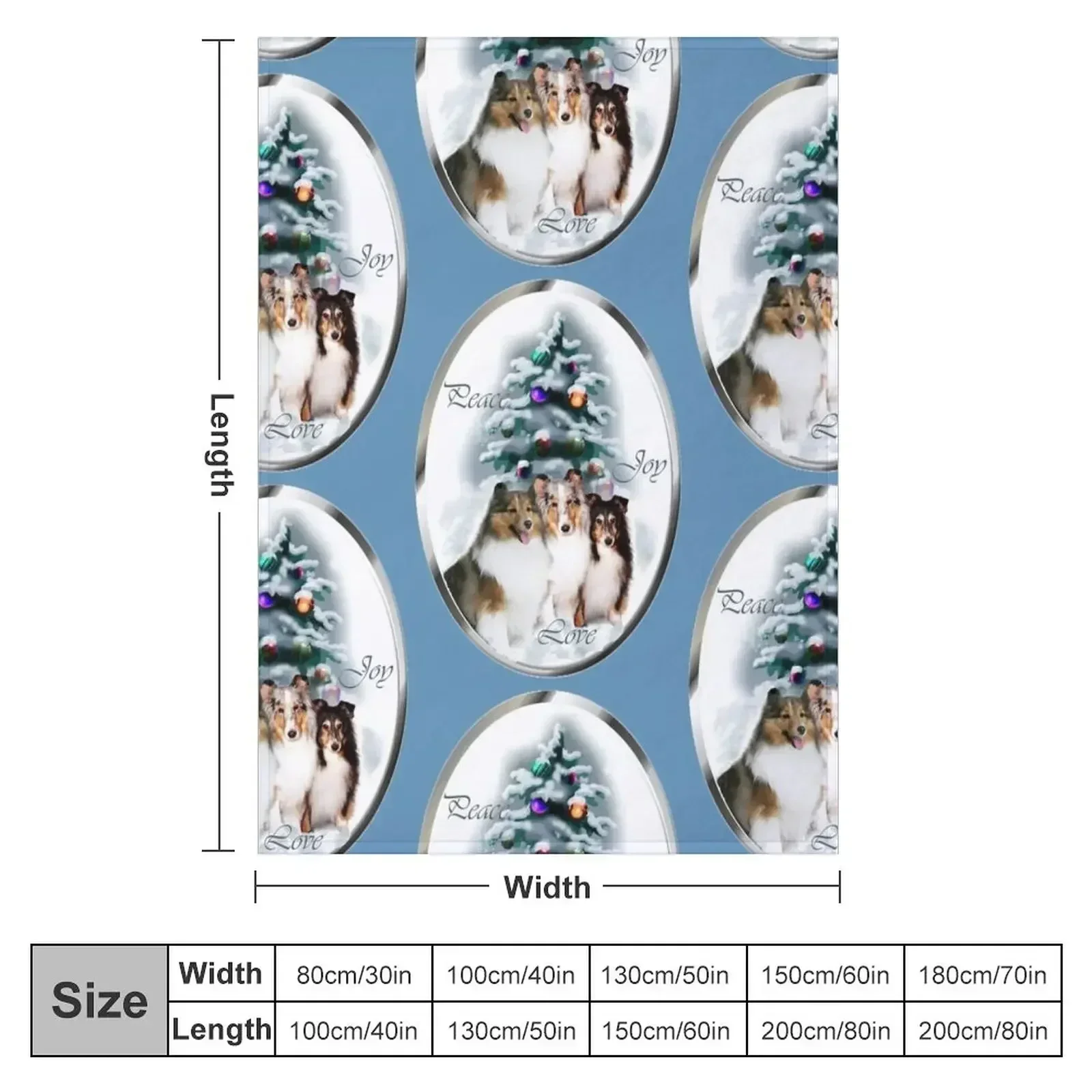 Shetland Sheepdog Sheltie Christmas Gifts Throw Blanket Soft Plaid Heavy cosplay anime Blankets For Sofas Vintage Blankets