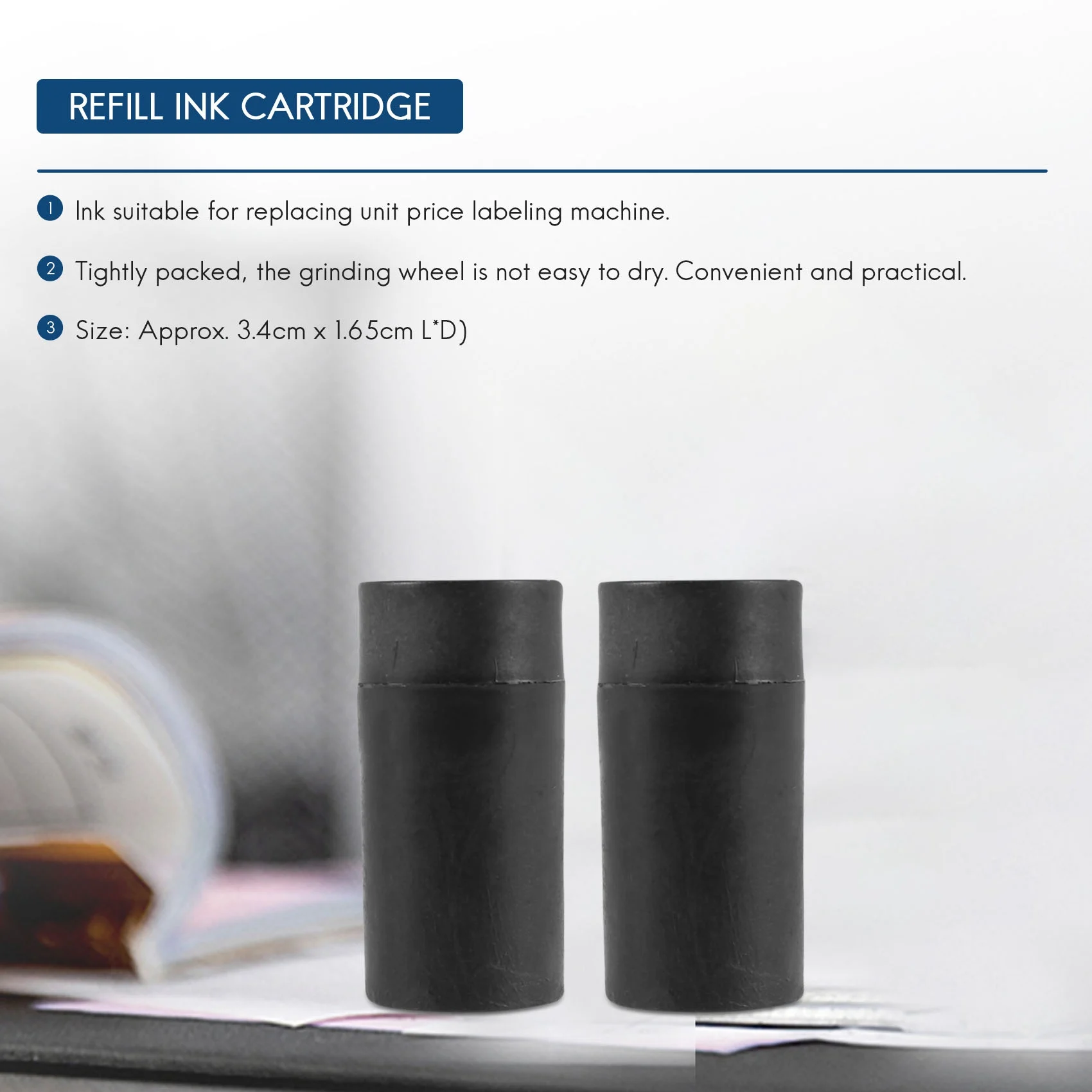 Pack of 10 Refill Ink Rolls Ink Cartridge 20mm for MX5500 Price Tag Gun