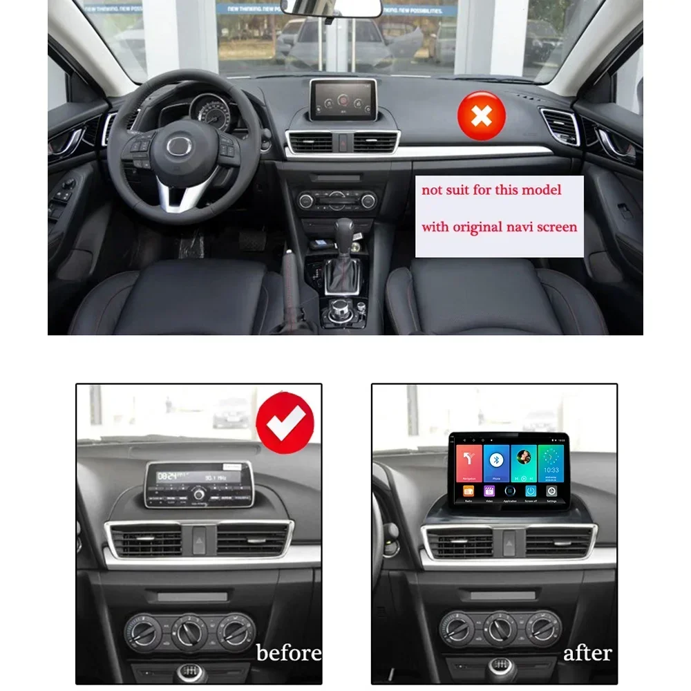 Car Radio Android for Mazda 3 Axela 2014-2017 Multimedia Carplay Player 2Din Autoaudio Intelligent 9‘’ Head Unit Navigation GPS