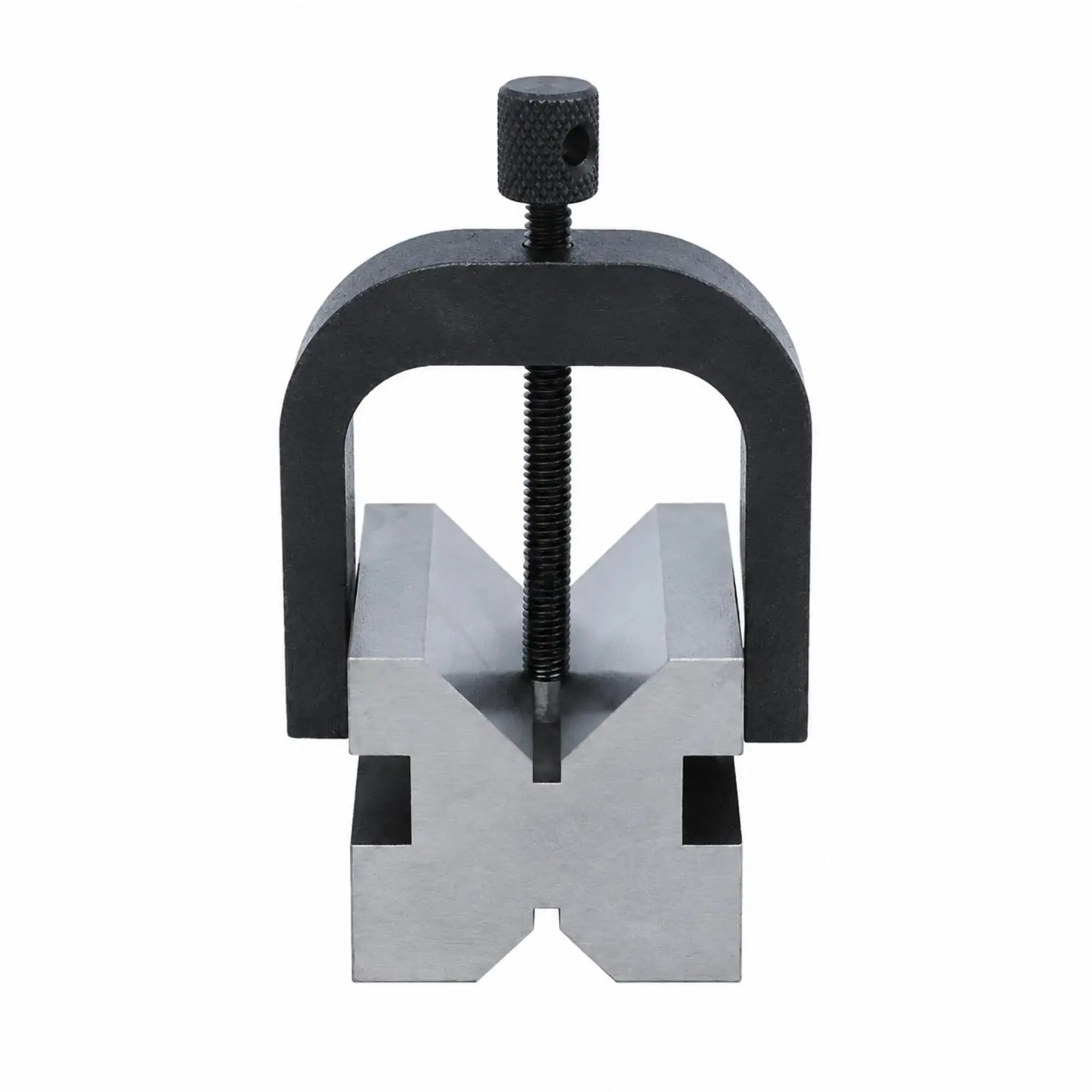 V Shaped Workholding Clamp Block 90 Degree Groove Steel Fixture for Metalworking Assembly Stable Hold