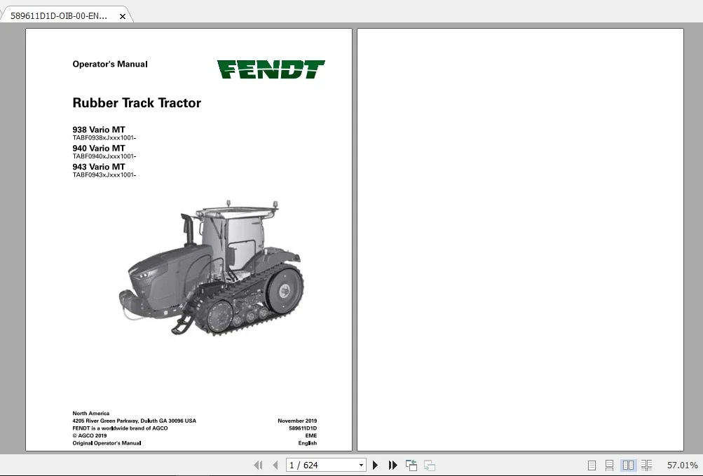 Fendt EU Euro Agricultural Full 01.2020 PDF DVD Workshop Service Manuals