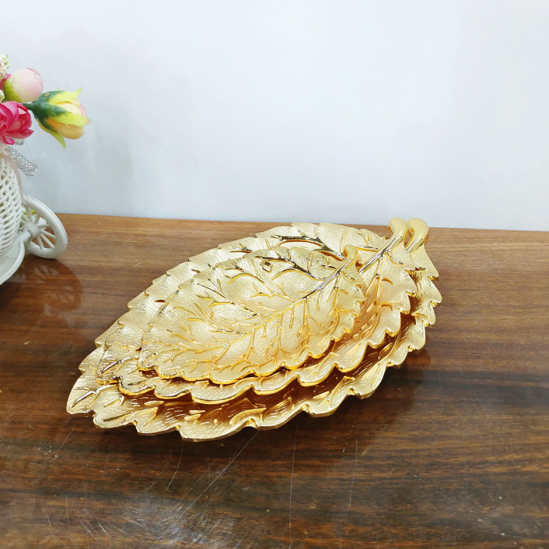 Jewelry Tray Wenwan Plate Jewelry Dresser Storage Plate Display Props Fruit Plate