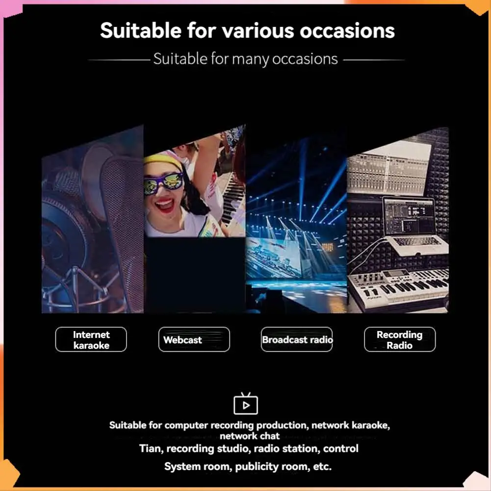 

B94A USB Microphone Professional Plug Play Studio Microphone With Stand For Gaming Online Chatting Videos Voice Streaming
