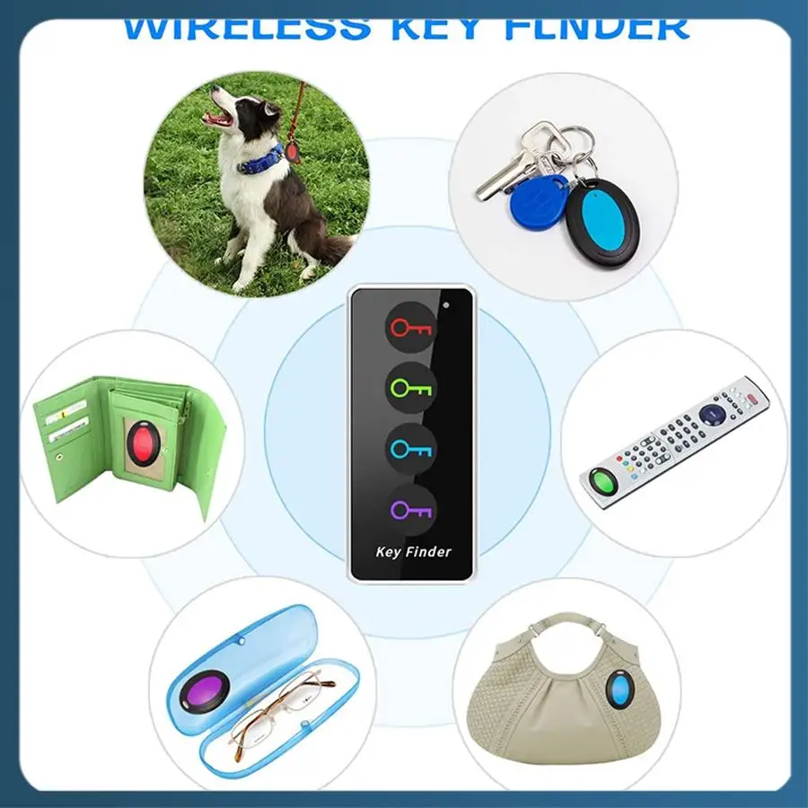 Y22A-Wireless Key Finder Alarm Reminder Tracker Remote Finder Smart Activity Tracke For Pet Remote Control Tracking Tracker