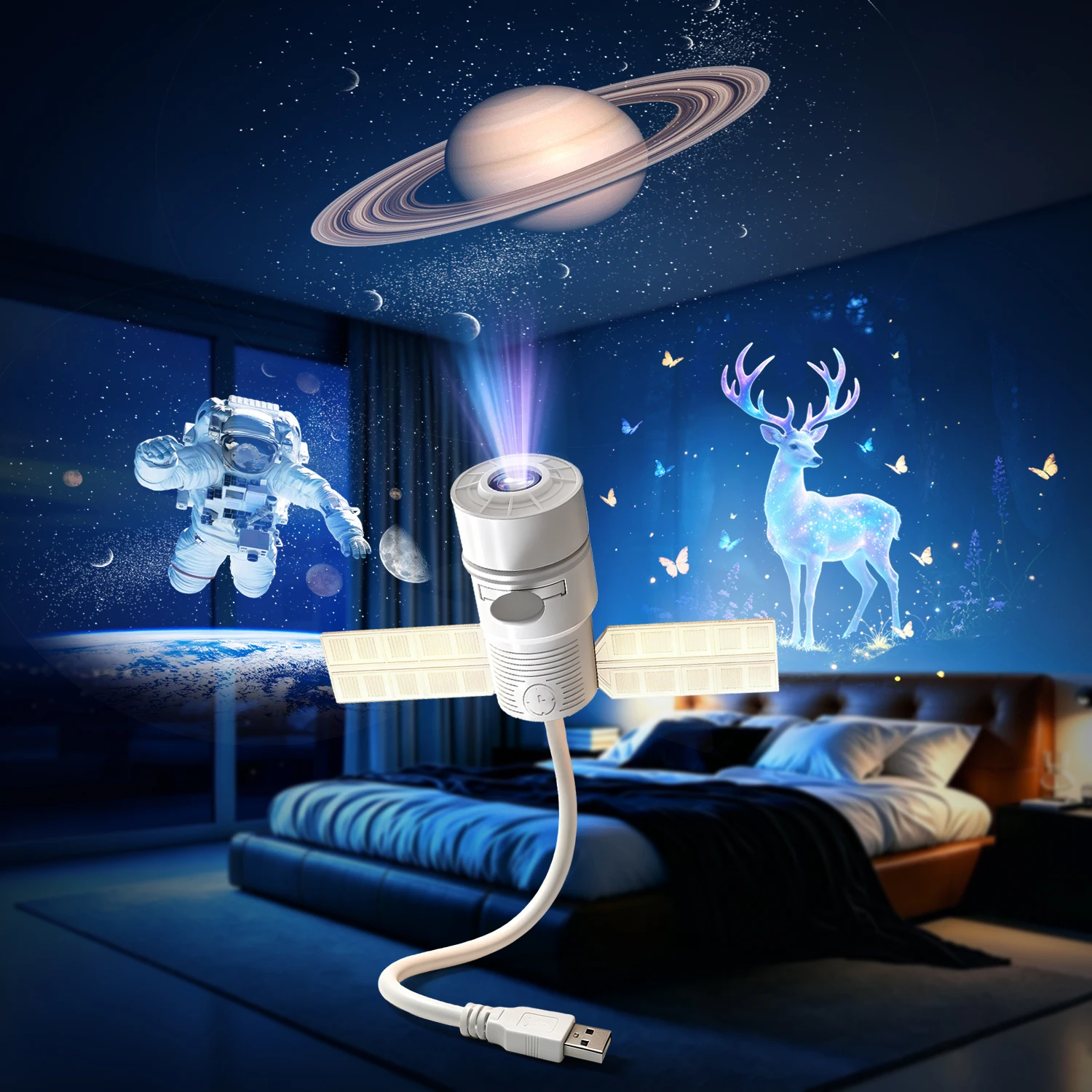 サランゲ-2-in-1-usb宇宙ステーションスタープロジェクター＆ナイトライト-複数シーン調整可能フォーカス距離-マルチスライド交換式