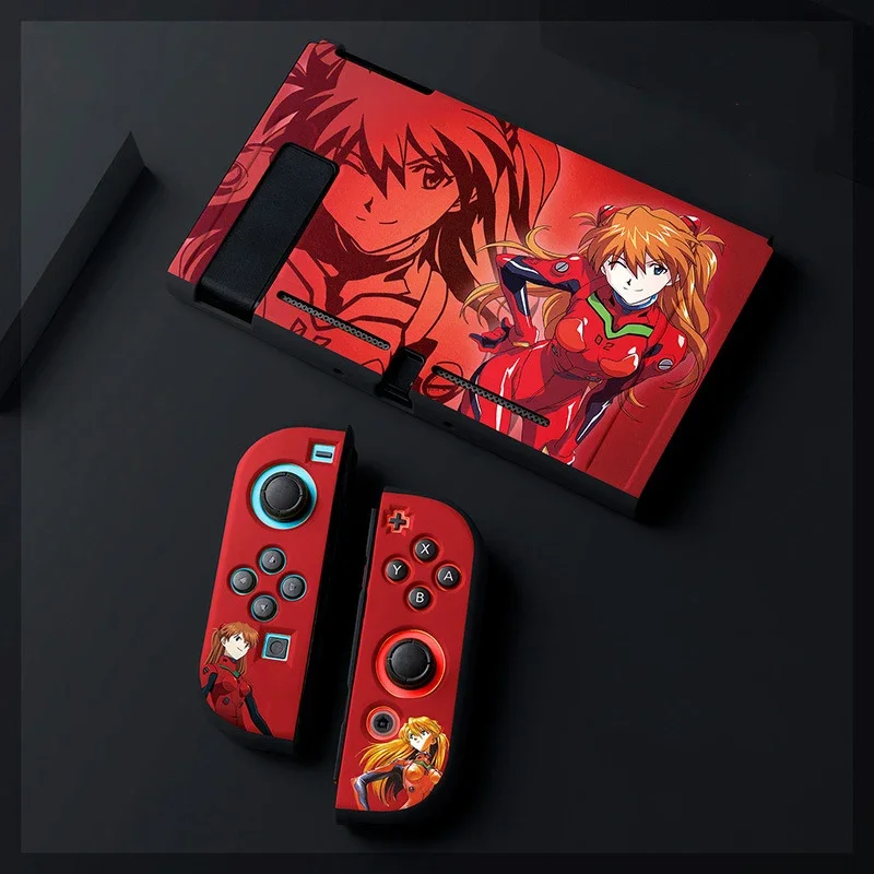 Evangelion Switch Anime Case for Nintendo Switch OLED NS V2  Joy-con Protective Cover Host Case Game Machine Accessories Gift