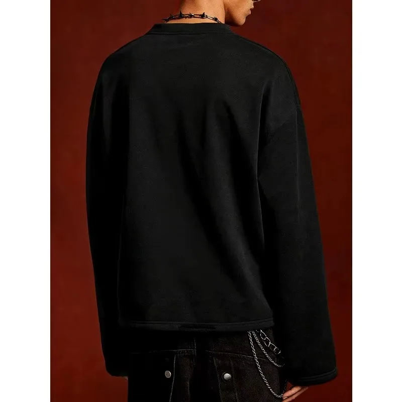 Men's Gothic Punk Top Punk Rock Street Style Y2K Suitable for Both Men and Women High Street T-shirt