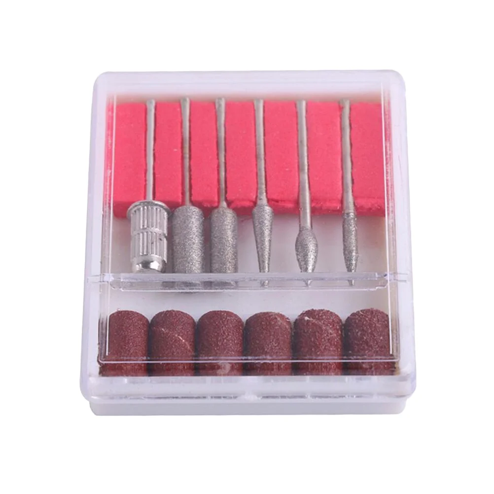 1세트 네일 세트 매니큐어 도구 키트 내구성 실용성 경량 휴대용 보관 용이 매끄러운 손톱 선물 선택 레드 브라운 프로스트