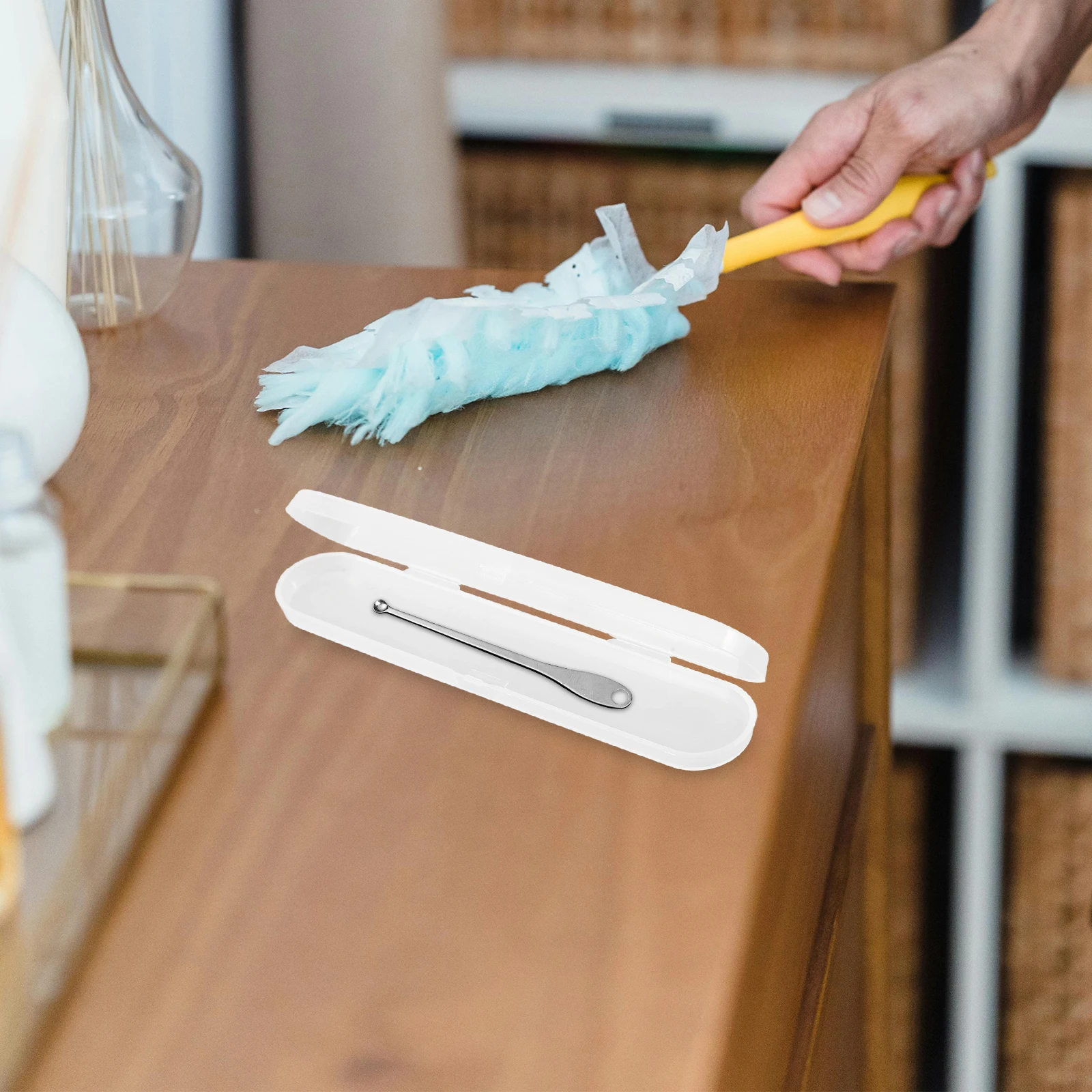 

8Pcs Portable Transparent Storage Boxes Set for Earwax Removal Tools Thermometer Case Organizer Small Item Storage Box Plastic