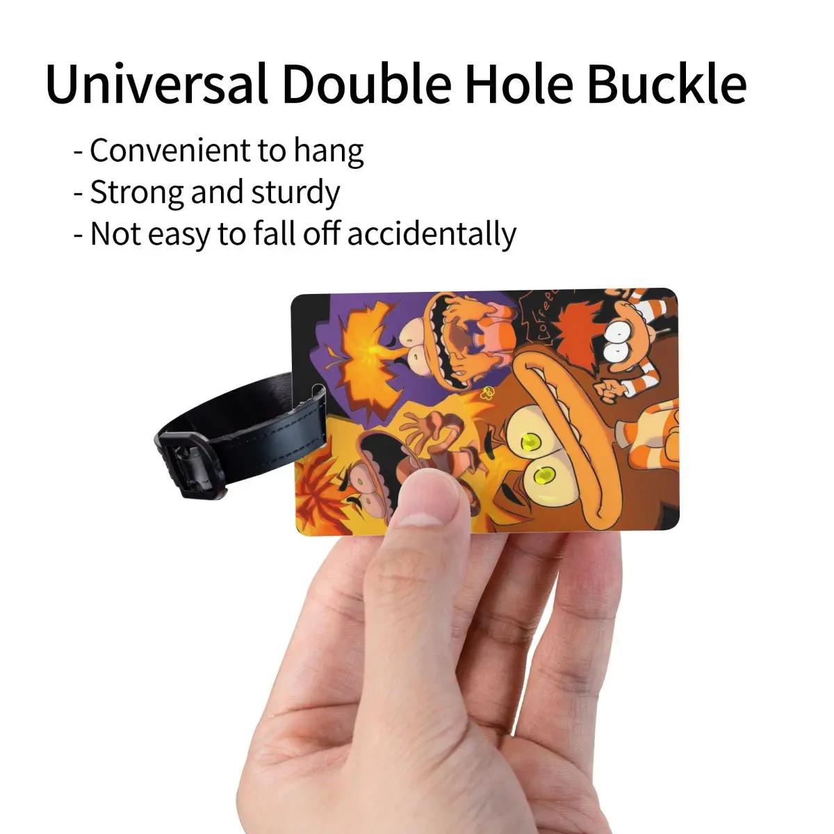 แท็กกระเป๋าเดินทางกาแฟความวิตกกังวลที่กําหนดเอง Inside Out กระเป๋าเดินทางกระเป๋าเดินทางความเป็นส่วนตัว Cover ID Label