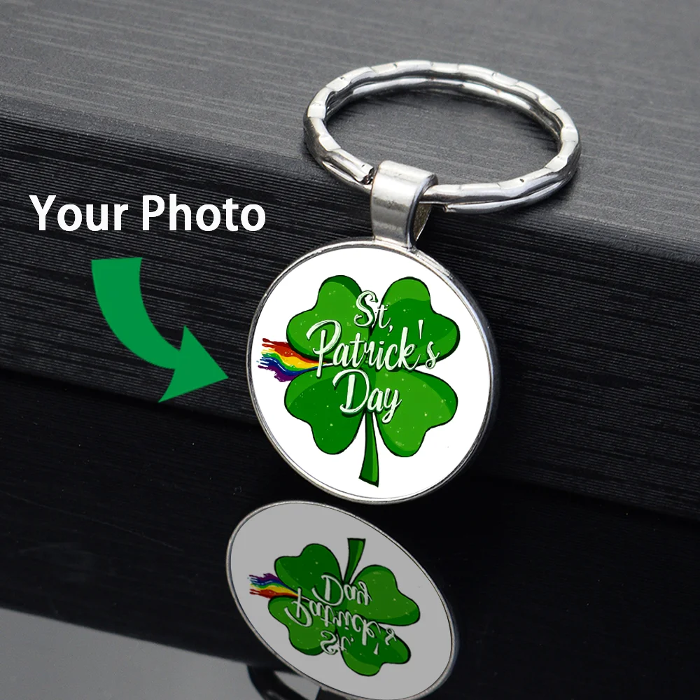 Custom Photo Keychain Personalized Your Image Key Rings Bag Car Hanging Ornament Practical Custom Holiday Present For Daily Use