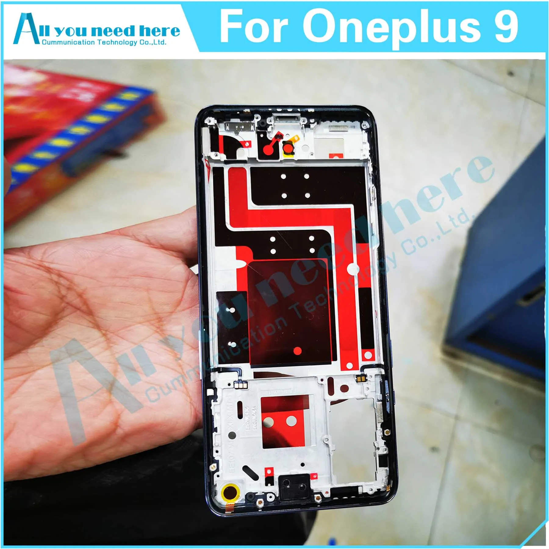 For Oneplus 9 Middle Front Frame LCD Support Mid Faceplate Bezel Cover Case For Oneplus9 Repair Parts Replacement