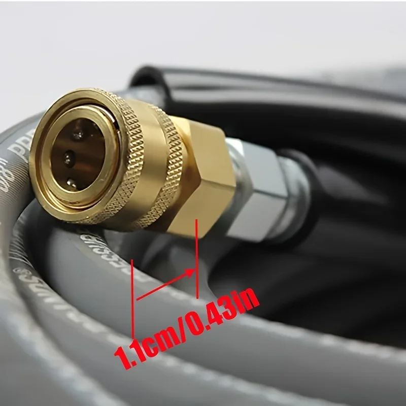 High Pressure Washer Hose with 3/8 Inch Quick Connect, Insulated Hot & Cold Water Compatible, Kink-Resistant 360° Swivel Feature