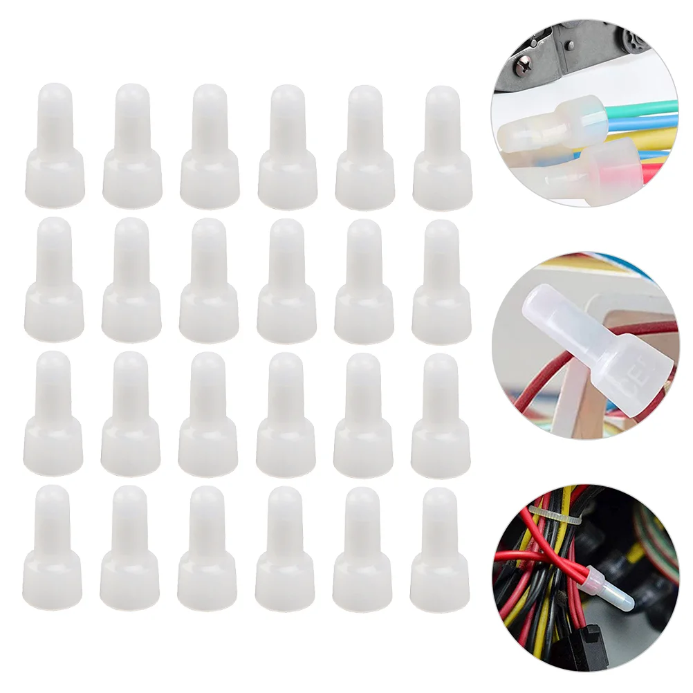 

1000 Pcs Ce2 Crimping End Aluminum Caps Wire Crimps of Line Terminal Connector Electrical Nylon Shell Sealing Rustproof