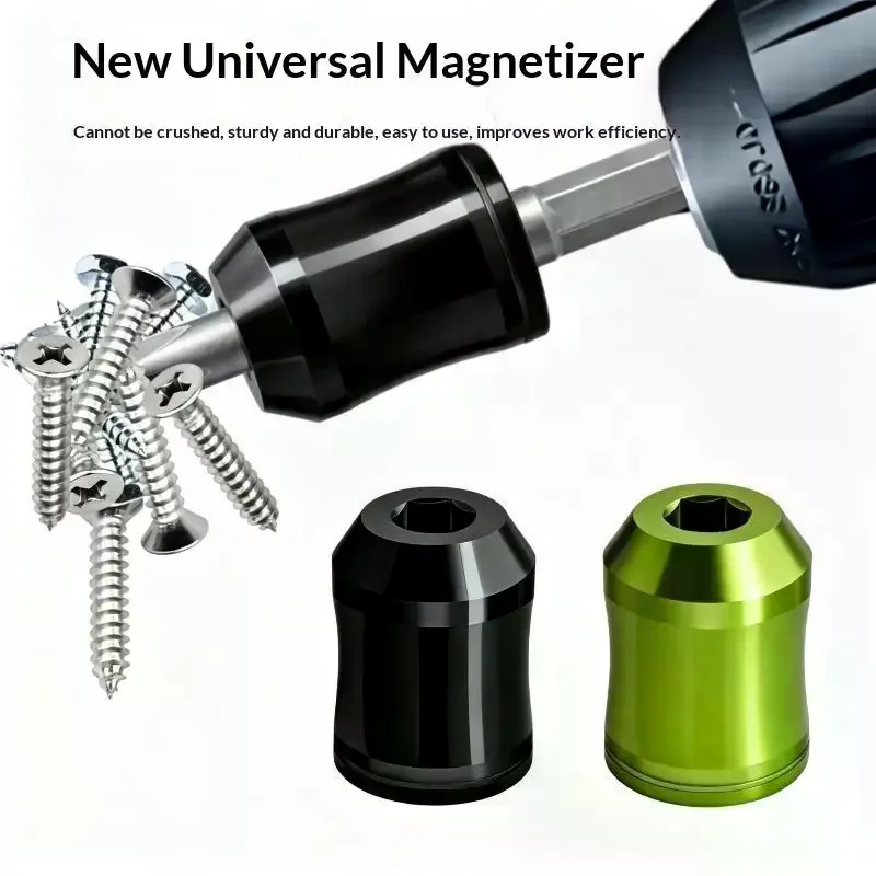 Portable Magnetizer Demagnetizer Screwdriver Bits Strong Adsorption Ring Secure Fit Tight Spaces Workers