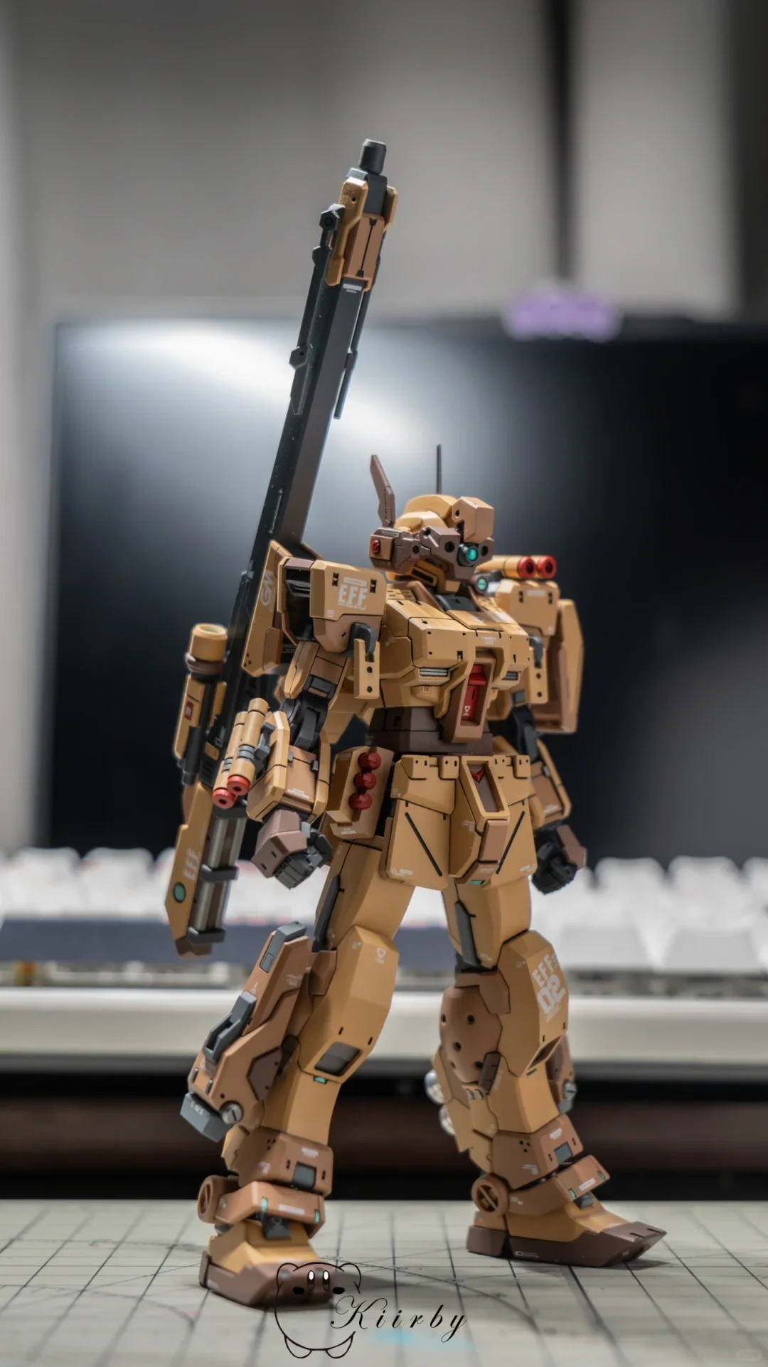 XFS Spartan GM Spartan Desert HG PB حصريًا 1/144 مجموعة نماذج تجميع مع شارات مائية، شخصية الحركة، لعبة قابلة للجمع