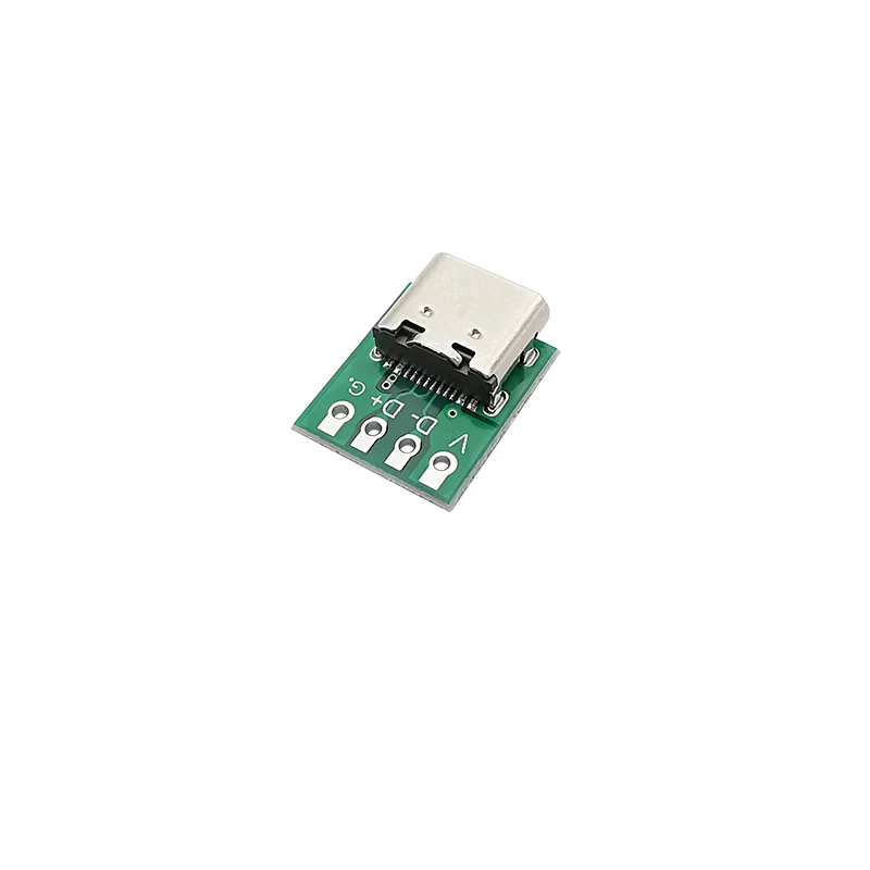 10 Teile/los USB Typ C 16 Pin Buchse auf 2,54mm Pitch Loch Test PCB Board Adapter Stecker Für Daten draht Kabel Übertragung