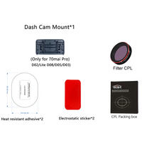 for 70mai pro D02/D08 Mount  For 70mai Dash Cam Pro D02 Lite D08 for 70mai Pro D02 Lite D08 CPL Filter