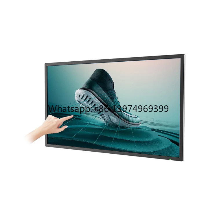 21.5 32 43 50 55 Inch Wall Mounted Indoor LCD Touch Screen Interactive Display FHD  Advertising Digital Signage
