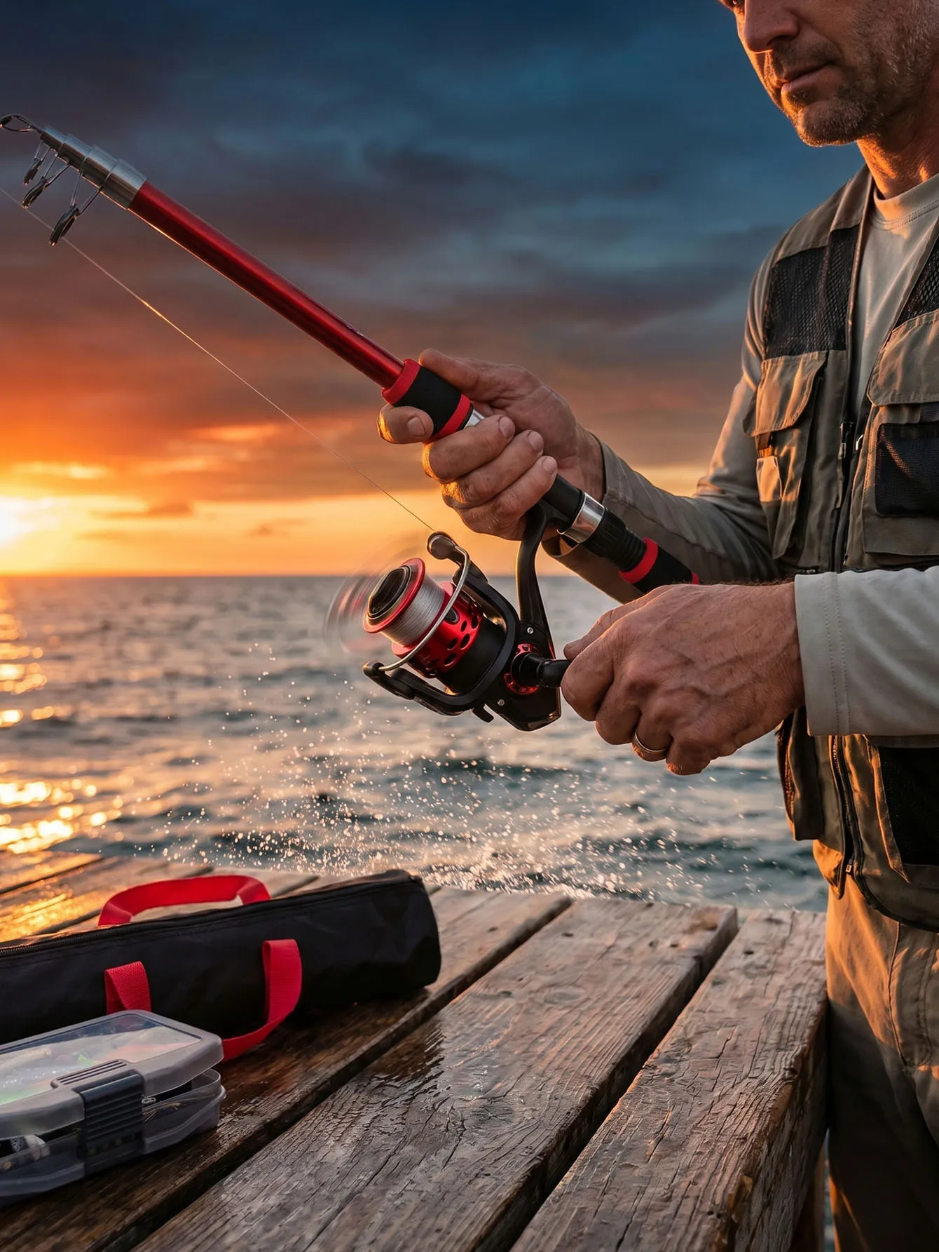 Fishing Rod Reel Combos Collap - Fishing Equipment Bag recensione e prezzo