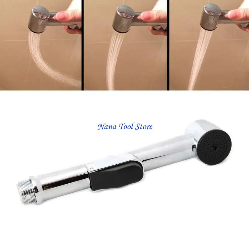 31GJ Toilette Handheld Bidet Sprayer Shattaf Stoffwindel Sprühgerät Abs poliertes Chrom S