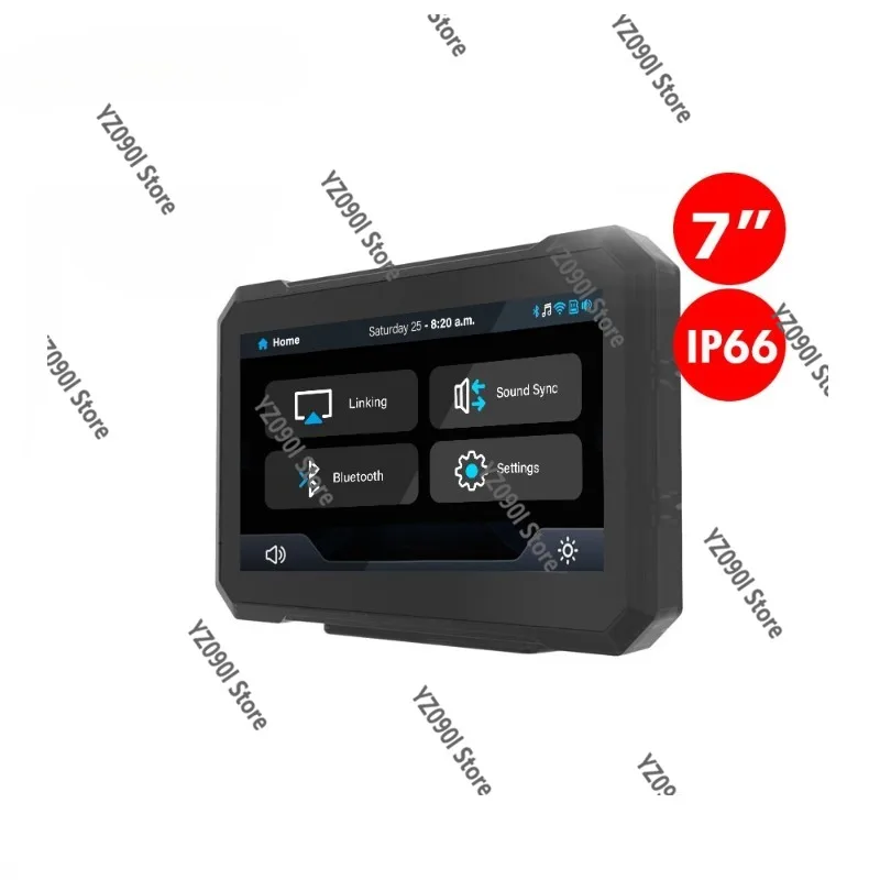 

7 Inch Portable CarPlay Screen, Wireless Bluetooth Video Mirror Link Universal for Auto Truck