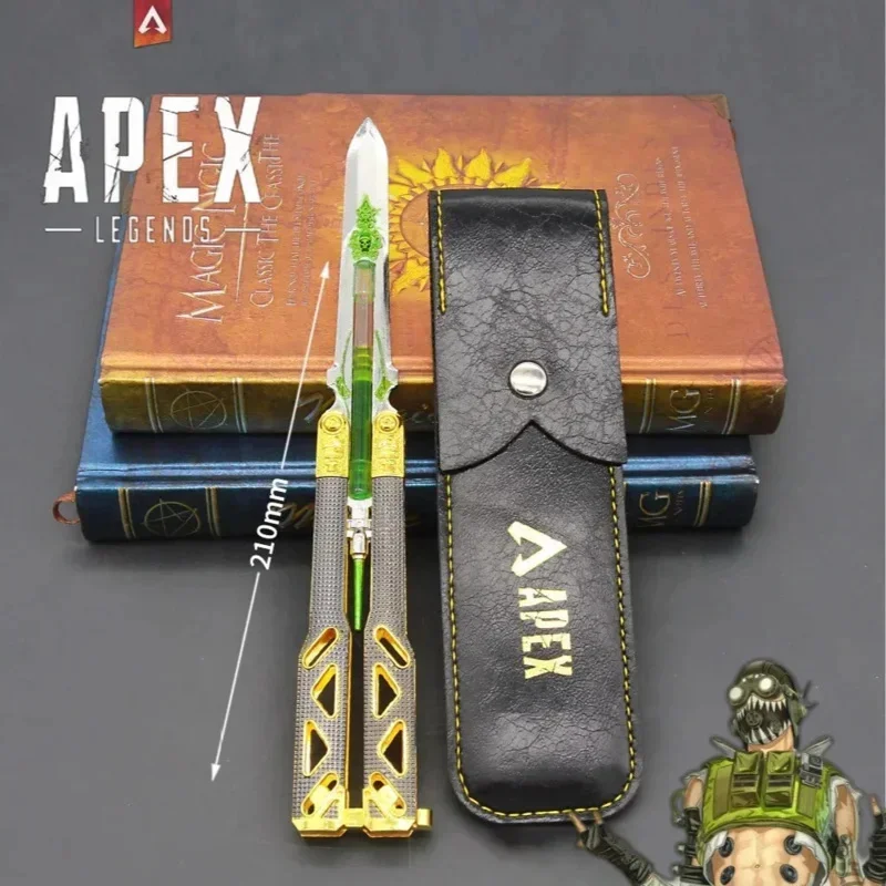 Apex Legends Heirloom Octane Heirloom Butterfly Knife Katana Game Weapon Model Sword Leeter Opener Liquid Stim Injector Swords