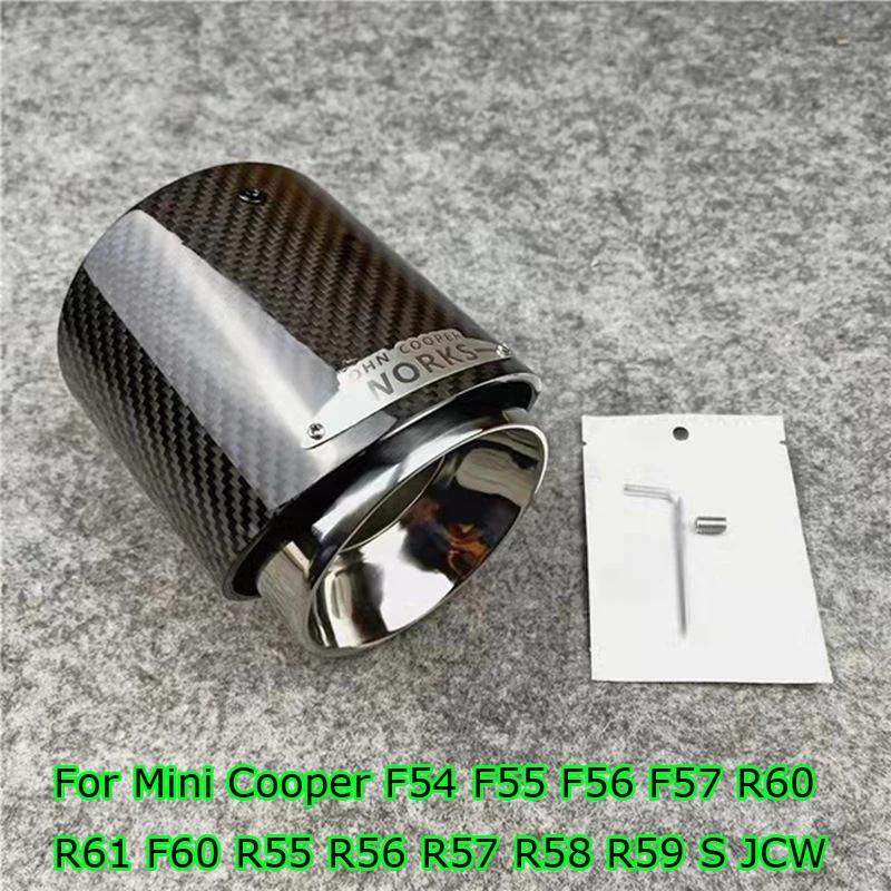 

Цельный карбоновый глушитель выхлопной трубы для Mini Cooper F54 F55 F56 F57 R60 R61 F60 R55 R56 R57 R58 R59 S JCW Автомобильная выхлопная труба