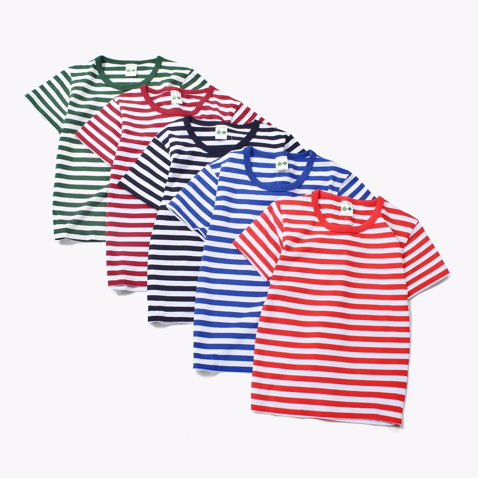 Russia Naval, Submarine Force, Border Forces, Adult and Kids Sailor's Striped Shirt Family Matching Parent-child T-Shirt