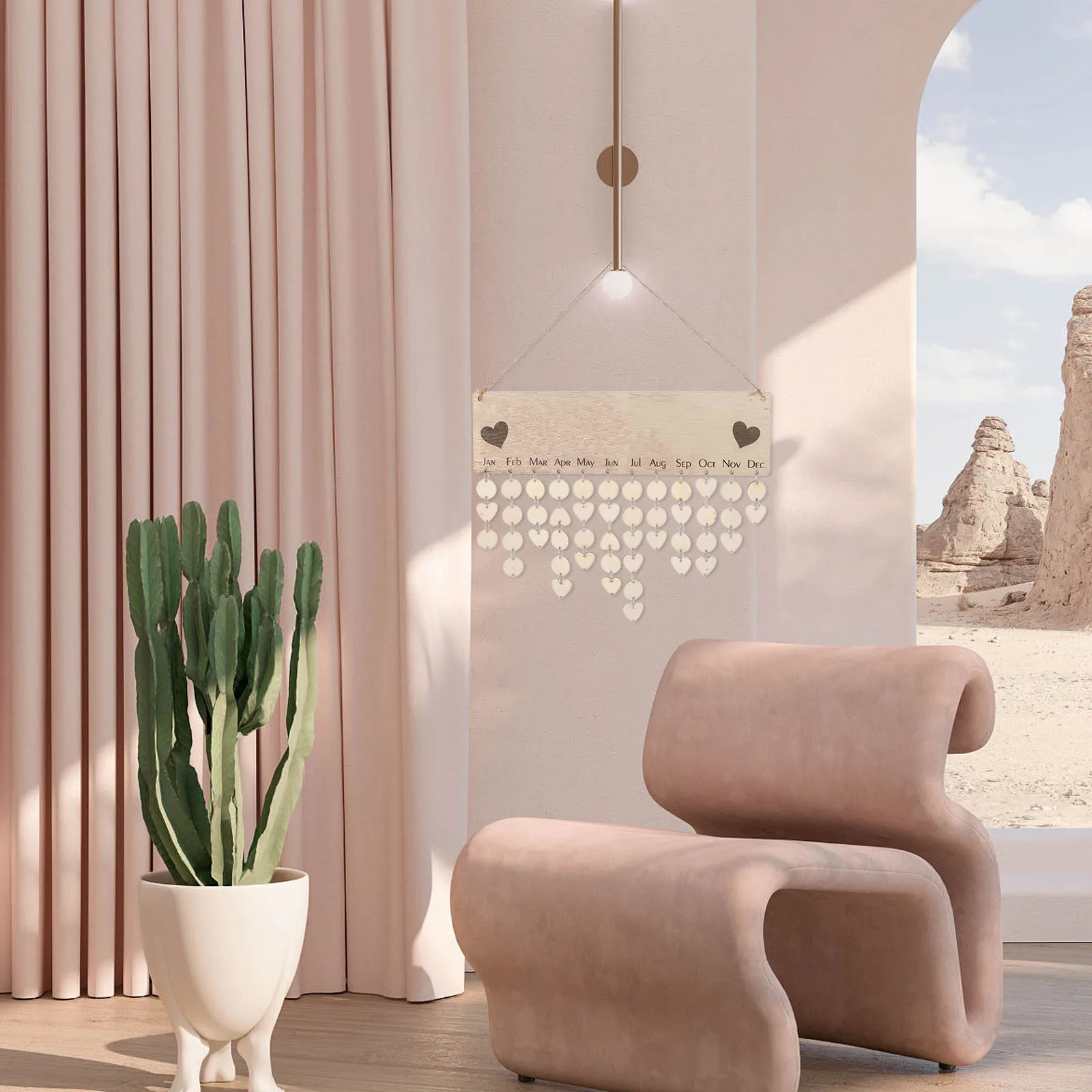 

1Set Wall Calendar Traditional Chinese Design Clear Printing Monthly Planner Home Decor Wall Family Birthday Plaque