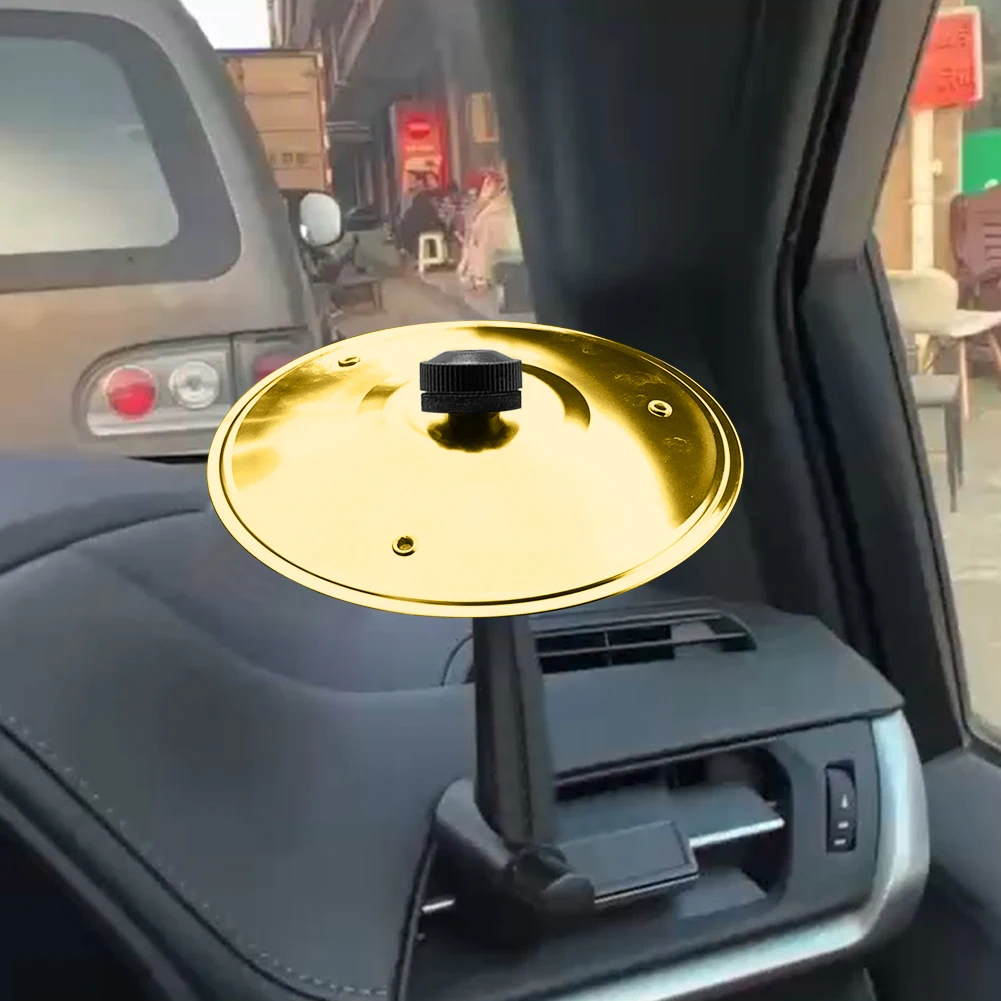 Car Drum Cymbal Air Vent Car Cymbal Easy Clip-On Mini Cymbal for Music Lovers Suitable for All Types of Vehicles