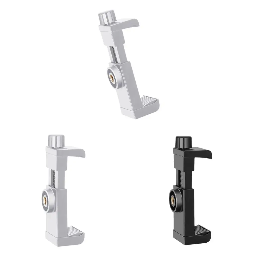 

Plastic Camera Mount with 1/4" Screw Phone Holder for Desktop Bookshelf Fixing