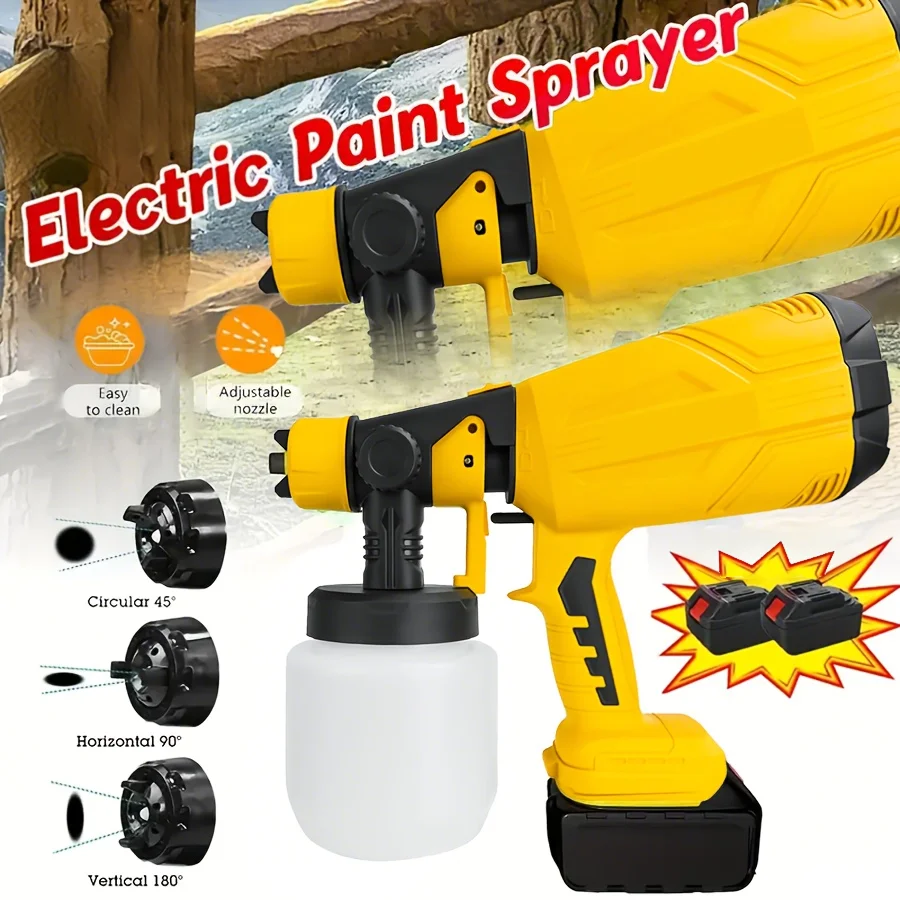 ماكينة طلاء لاسلكية عالية الأداء من نوع البطارية - علبة رش كهربائية بدون هواء، مع طاقة تدوم طويلاً، سهلة التنظيف #2
