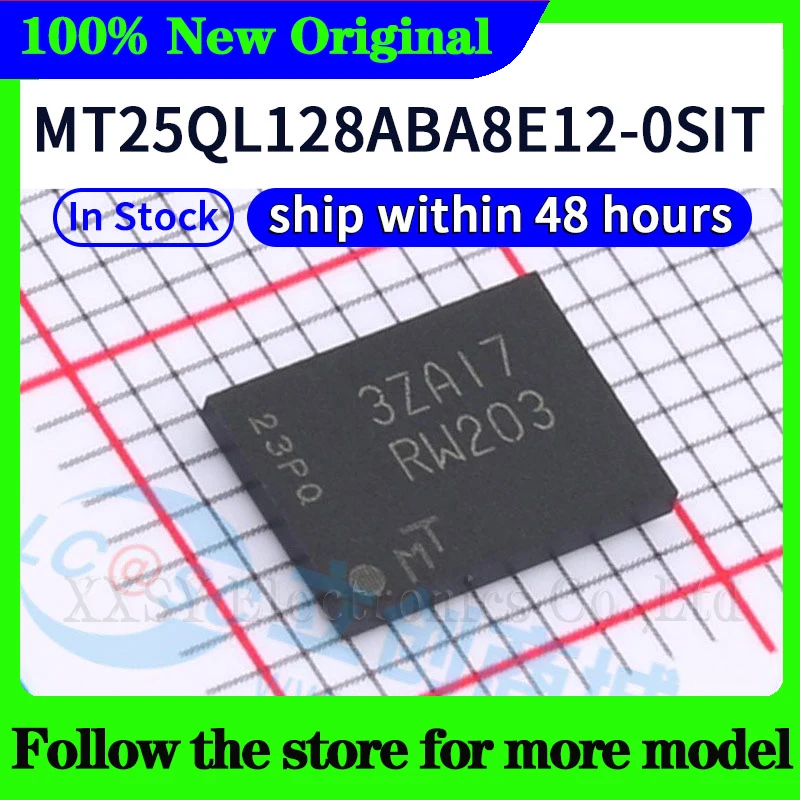 

MT25QL128ABA8E12-0SIT В наличии 48-часовая доставка