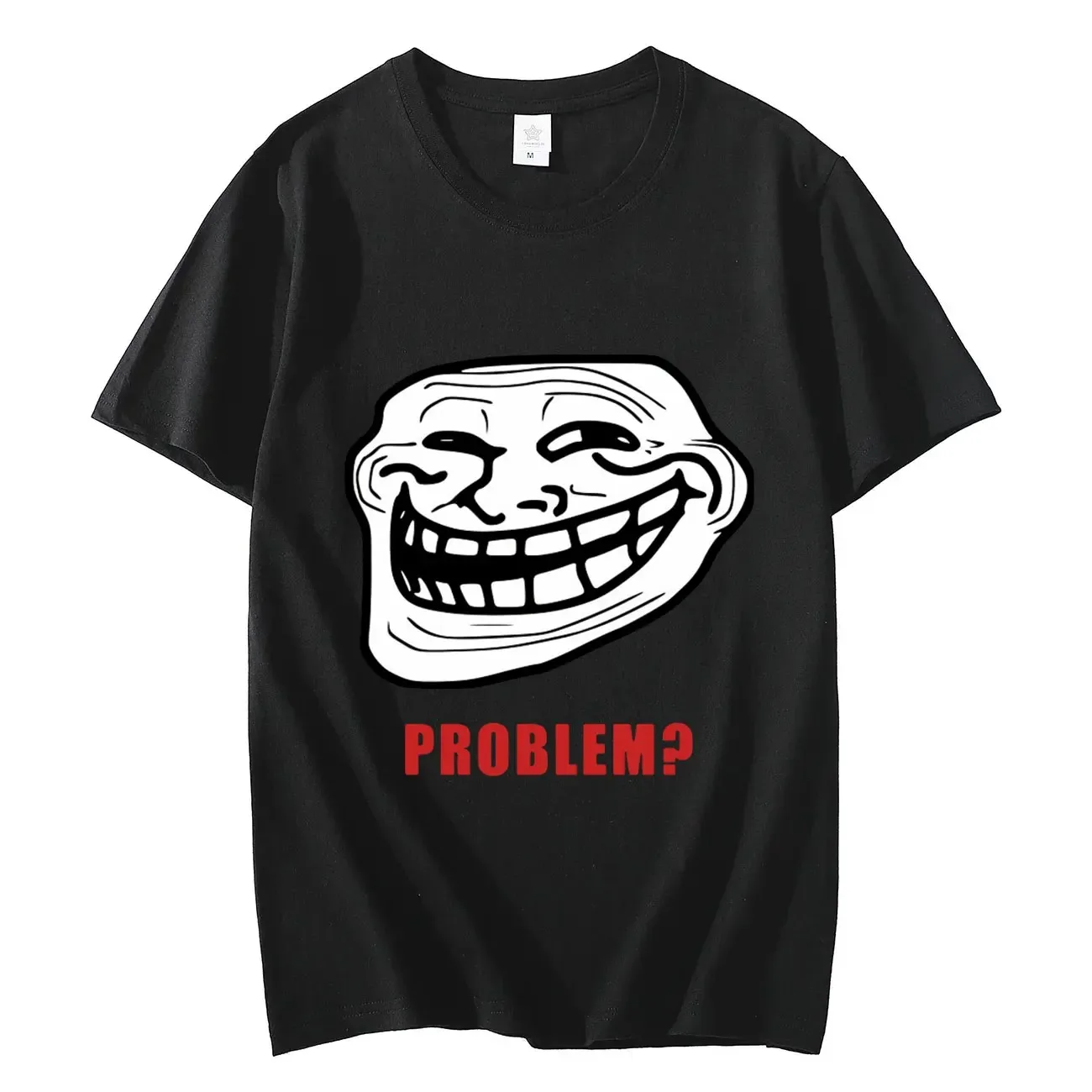 Funny Trollface Meme Rage Comic Funny Troll Joke Internet Meme T-shirt  Cotton Short Sleeve T Shirts Vintage Fashion T-shirts