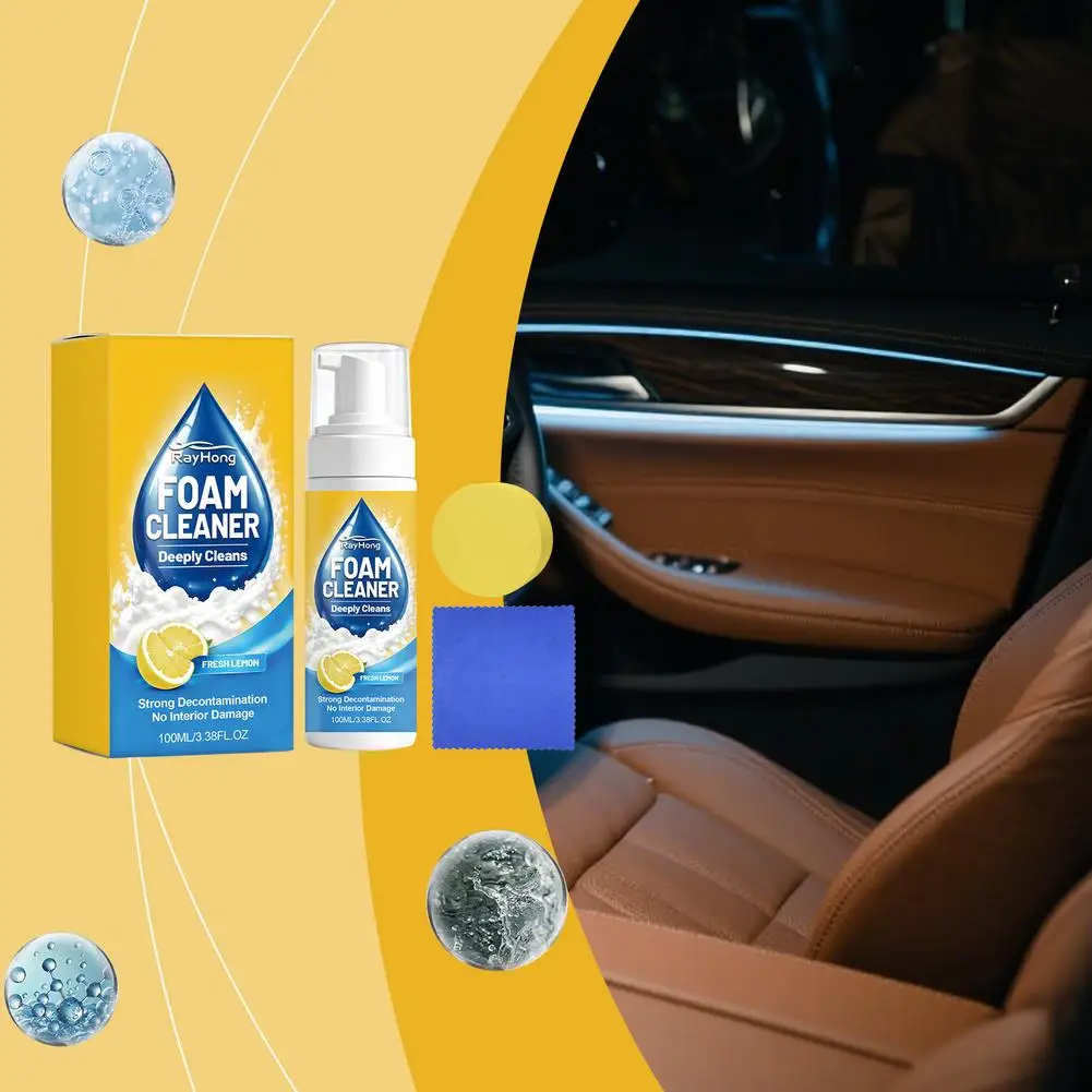 150ml Powerful & Multipurpose Car Interior Foam Cleaner All Purpose Rinse Foam Cleaner Spray Deep Penetration Rich Cup ﻿ view 5