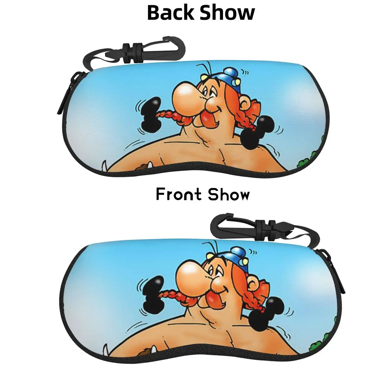 

Asterix Obelix Shell Glasses Case Protective Sunglasses Box Women Men Soft Eyeglass Bag Pouch