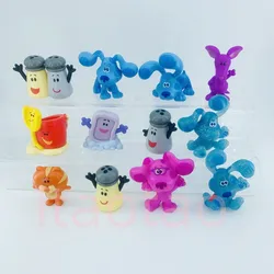 5/9Pcs Blues Clues Props Action Figure Toys for Kids Christmas Gift Cartoon Blue Dog Scene Figuras Dolls for Home Decor