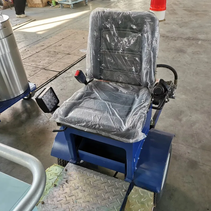 Line driver with walk-behind thermoplastic road marker