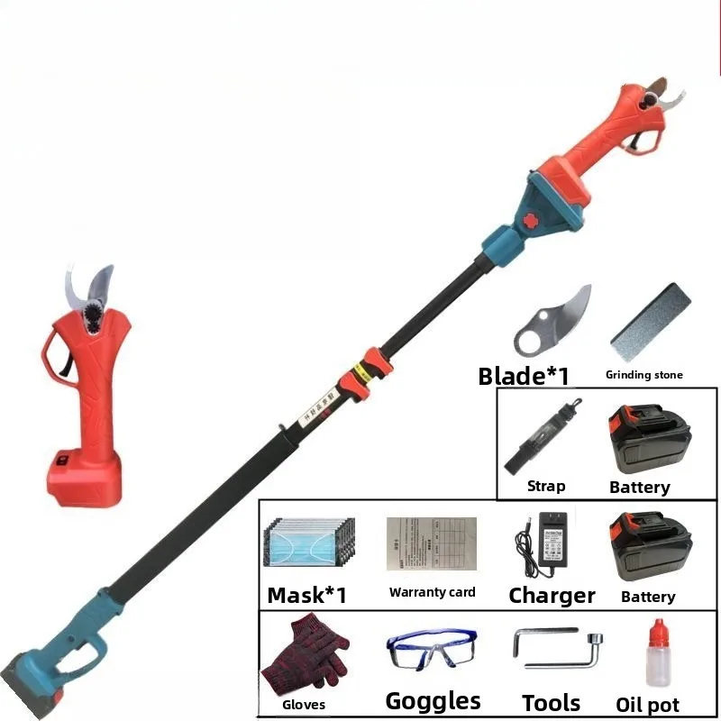 

Electric pruning shears Electric telescopic rod cordless garden new electric high branch saw special outdoor pruning