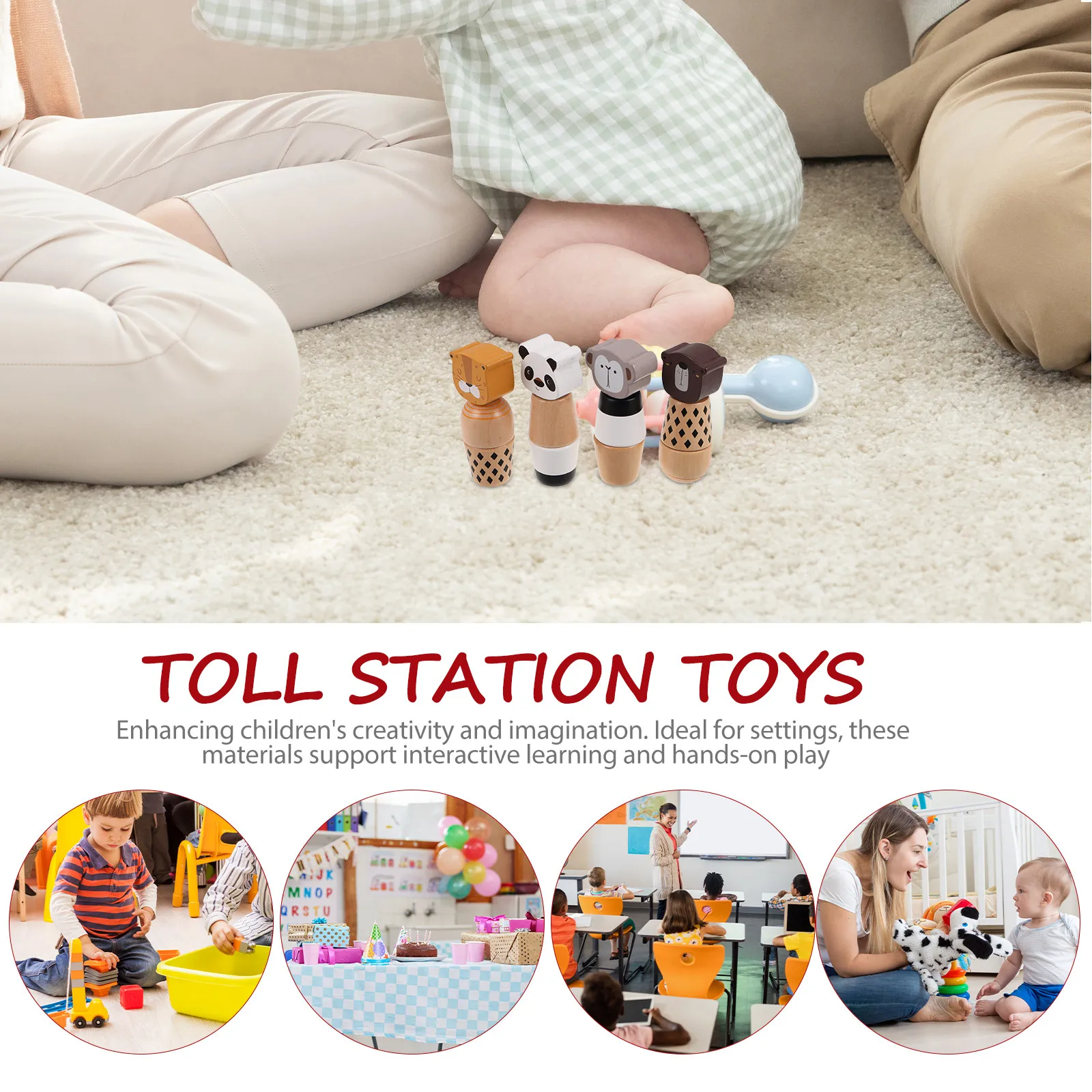 4 個の子供用教育動物ビルディングネジマッチングゲーム幼児向けモンテッソーリ就学前学習感覚遊びファイン