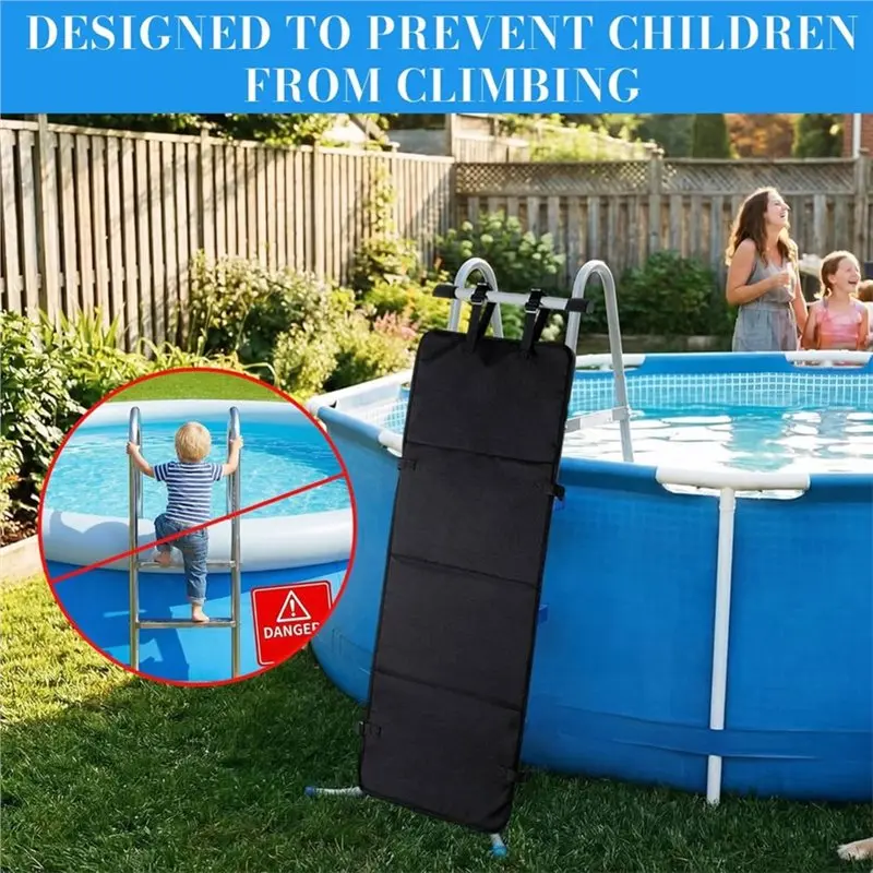 NALFI-Climbing Falling Guard Protector For Bunk Bed Above Ground Pool Ladder Cover For Bunk Bed Ladder Protector Cover