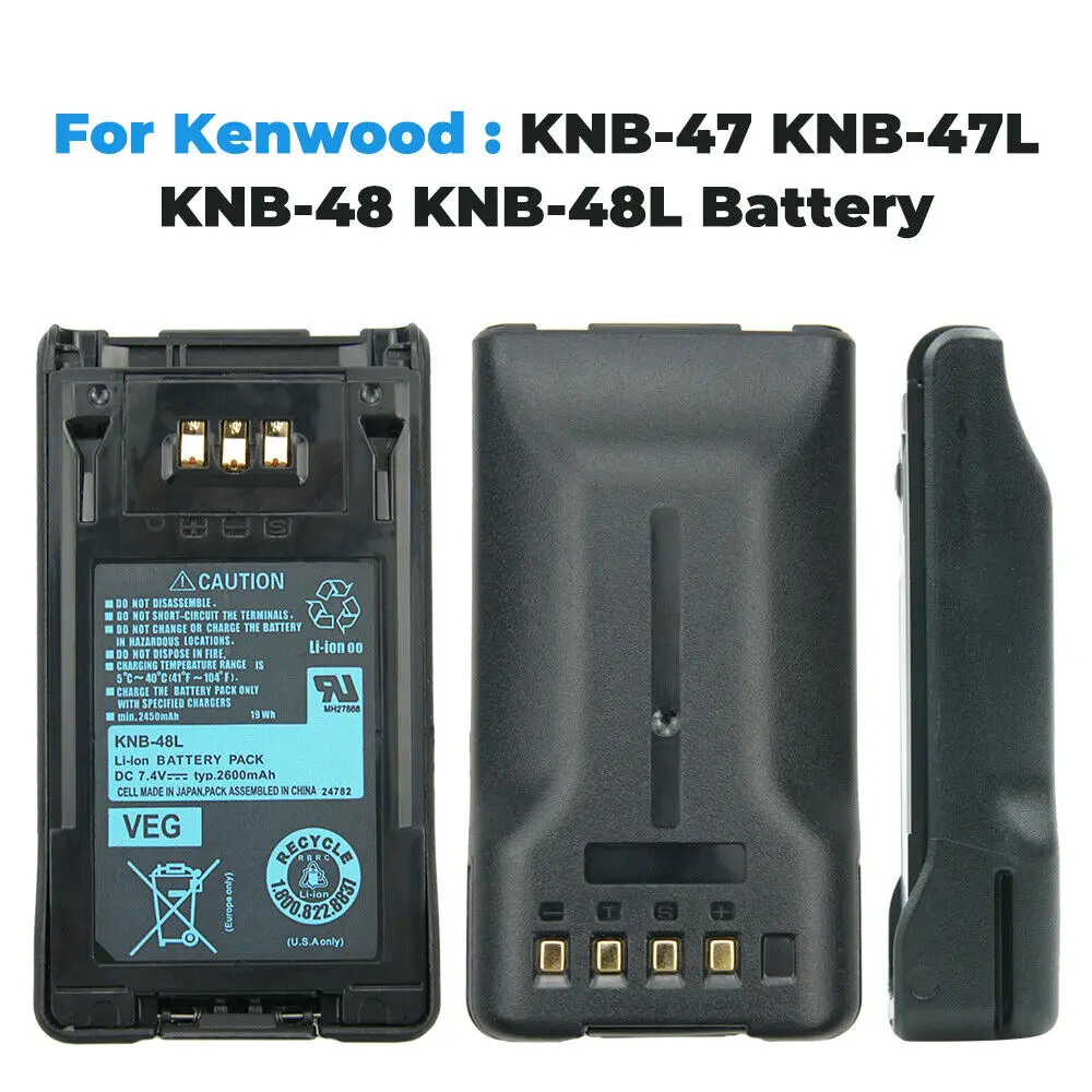 

KNB-48L KNB-47L Li-ion Battery For KENWOOD NX200 NX300 TK5220 TK5320 Radios